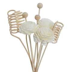 NEW 6PCS/8PCS/9PCS Artificial Flower Rattan Reed Fragrance Aroma Diffuser Refill Stick DIY Floral - NTKSTORE