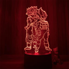 Anime Goku Vegeta Dragon Ball Z Super Saiyan 3D Lamp LED Night Light Goku Jiren Broly Table Lamp Gift 7 Colors - NTKSTORE