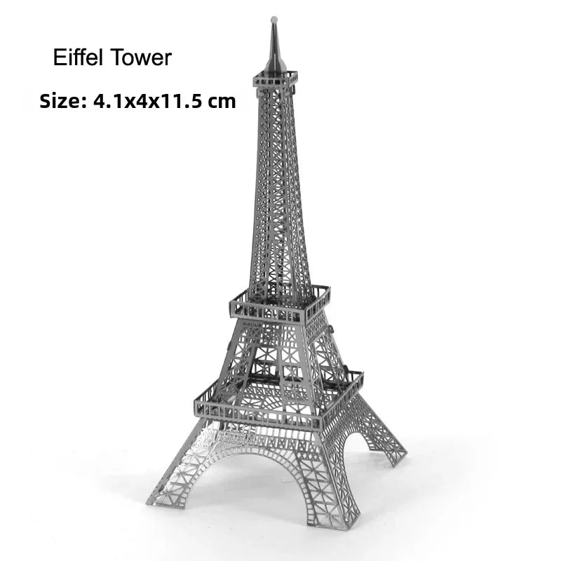 Aipin metal assembly model DIY puzzle building Arc de Triomphe Dutch windmill Paris iron tower lighthouse - NTKSTORE