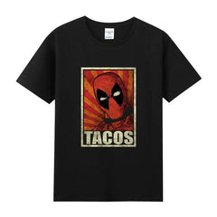 Cotton Crew Neck Short-sleeved Women T-shirt Half-sleeved Male Summer Marvel Hero Deadpool Deadpool Maternity Clothes - NTKSTORE