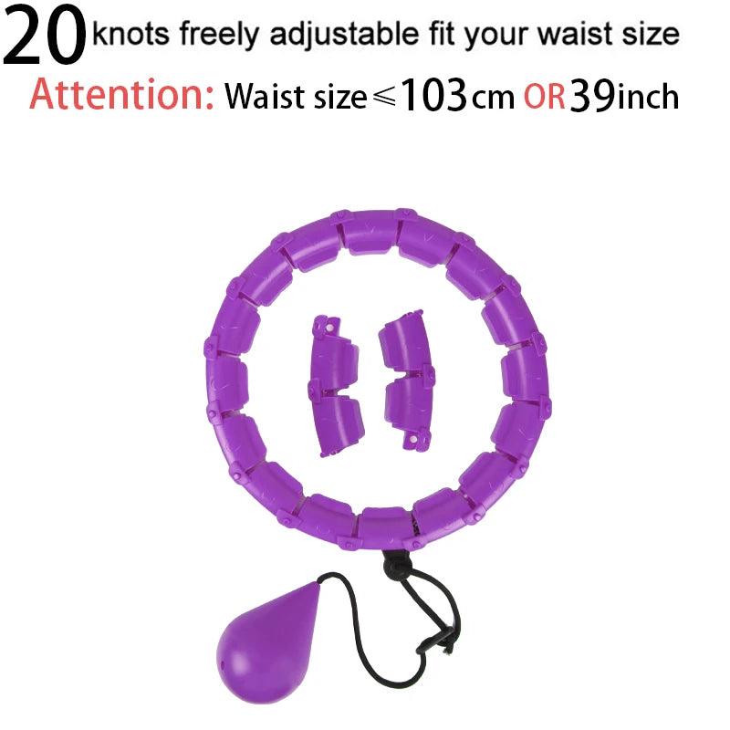 32/20/24/28 Section Adjustable Sport Hoops Abdominal Waist Exercise Detachable Hoola Massage Fitness Hoop Training Weight Loss - NTKSTORE