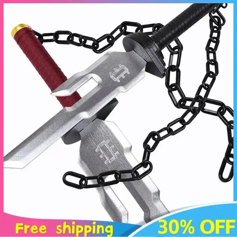 New 46cm Jujutsu Kaisen Weapon Fushiguro Toji Inverted Spear of Heaven Chain of A Thousand Miles Childlike Fun Anime Figures Toy - NTKSTORE