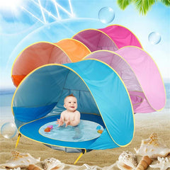 Baby Beach Tent Shade Pool UV Protection Sun Shelter Infant Outdoor Toys Swimming Pool Play House Tent Toys for Kids Children - NTKSTORE