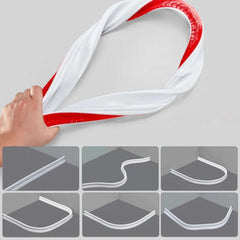 1PC 1-3M Bathroom Water Stopper Silicone Retaining Strip Water Shower Dam Flood Barrier Dry And Wet Separation Blocker - NTKSTORE