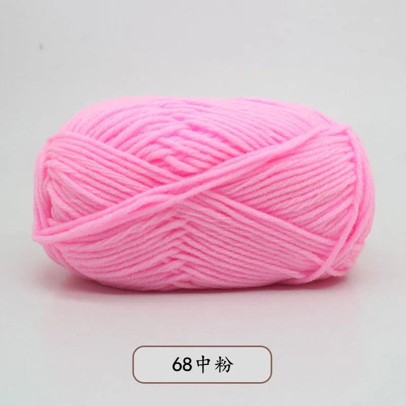 40-50g/Set 4ply Milk Cotton Knitting Yarn Needlework Dyed Lanas For Crochet Craft Sweater Hat Dolls At Low Price - NTKSTORE