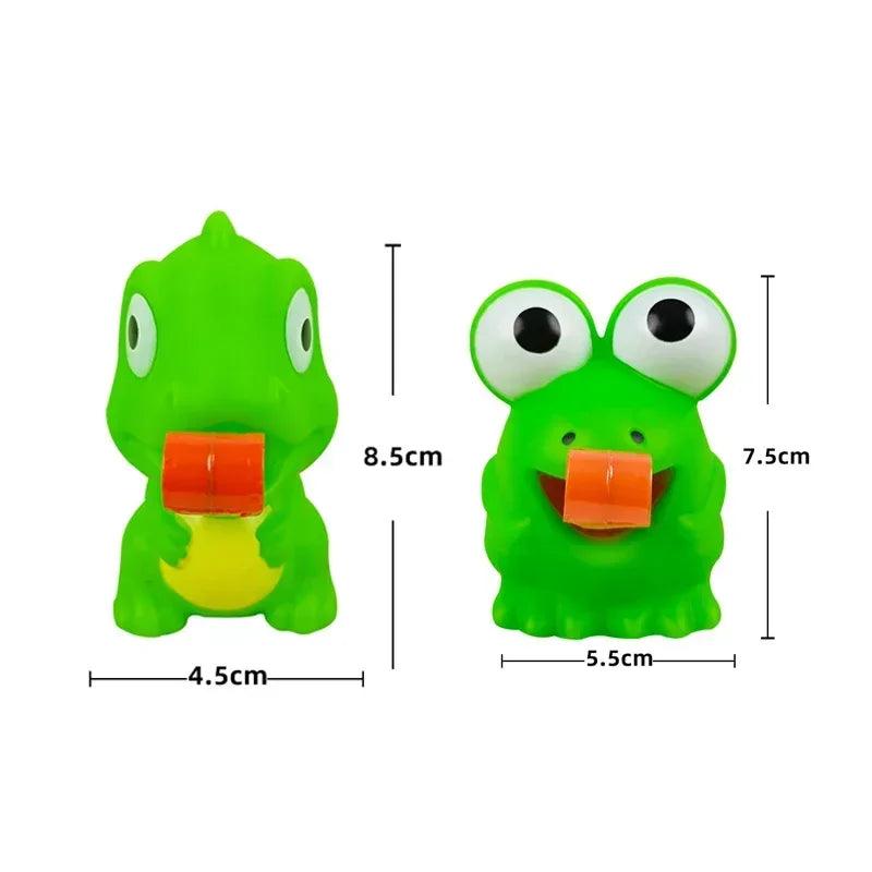 Children Creative Decompression Fidget Toys Pinch Frog Dinosaur Sticking Tongue Out Relieve Stress Toy Christmas Gifts For Kids - NTKSTORE