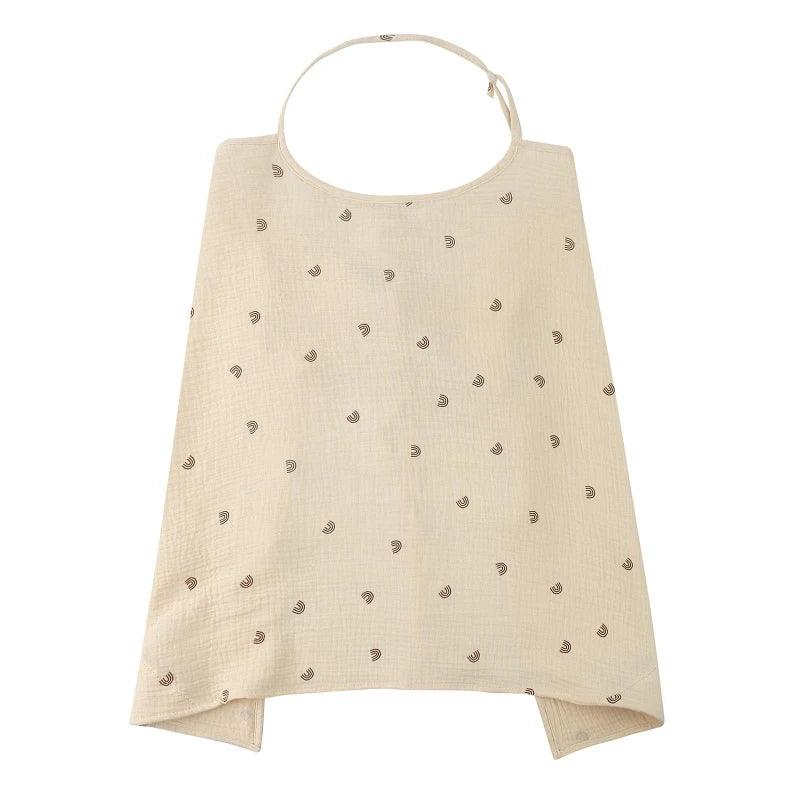 Breathable Maternity Breastfeeding Cover Cotton Gauze Baby Feeding Nursing Cover Privacy Breastfeeding Apron Stroller Blanket - NTKSTORE