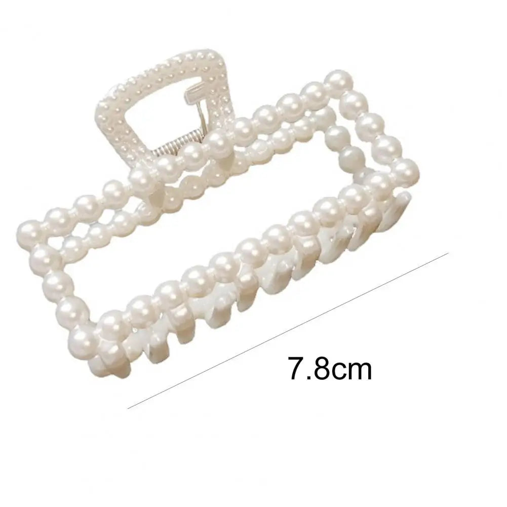 Hair Claw Clip Beautiful Fashion Women Large Hair Grip Imitation Pearl Hair Clamp - NTKSTORE