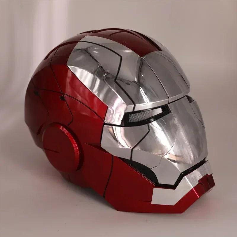 Iron Man Mk5 Helmet War 1:1 Machine Avengers Cosplay Electric Open Close Chinese English Voice Remote Control Birthday Toy Gifts - NTKSTORE