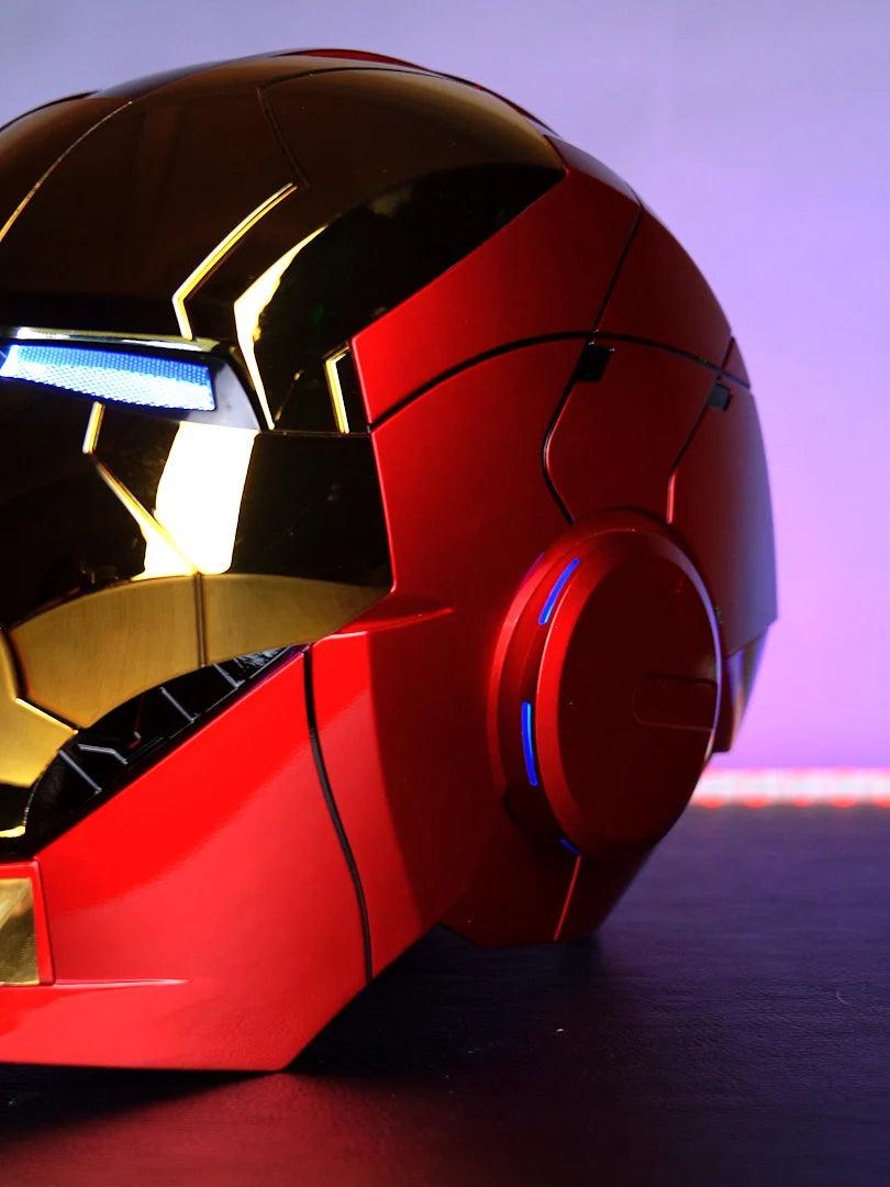 Avengers MK5 Iron Man Helmet Voice Control Helmet Electronic War Machine Open Close Jarvis Command 1:1 Cosplay IronMan Toy Gifts - NTKSTORE