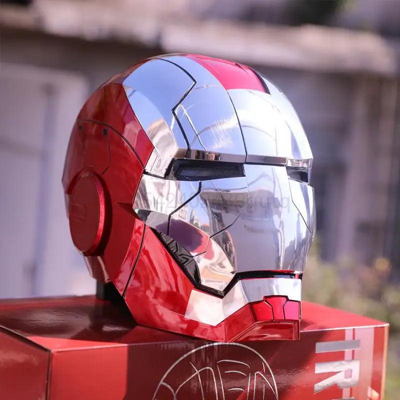 Avengers MK5 Iron Man Helmet Voice Control Helmet Electronic War Machine Open Close Jarvis Command 1:1 Cosplay IronMan Toy Gifts - NTKSTORE