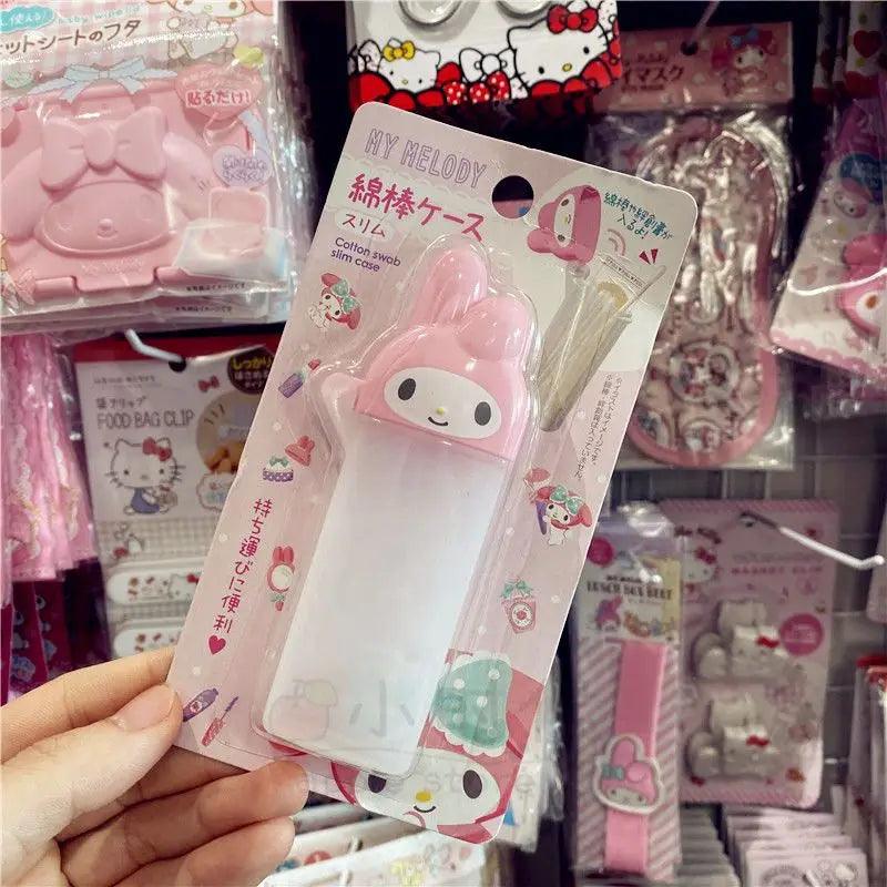 kitty mini toothpick tube kawaii anime kt cat portable travel makeup - NTKSTORE