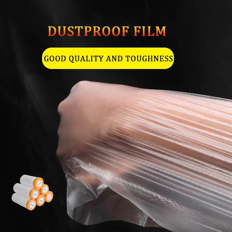 Car Paint Masking Film,Protective film,Plastic Dropping Cloth Cover for Automotive Coating Cover - NTKSTORE