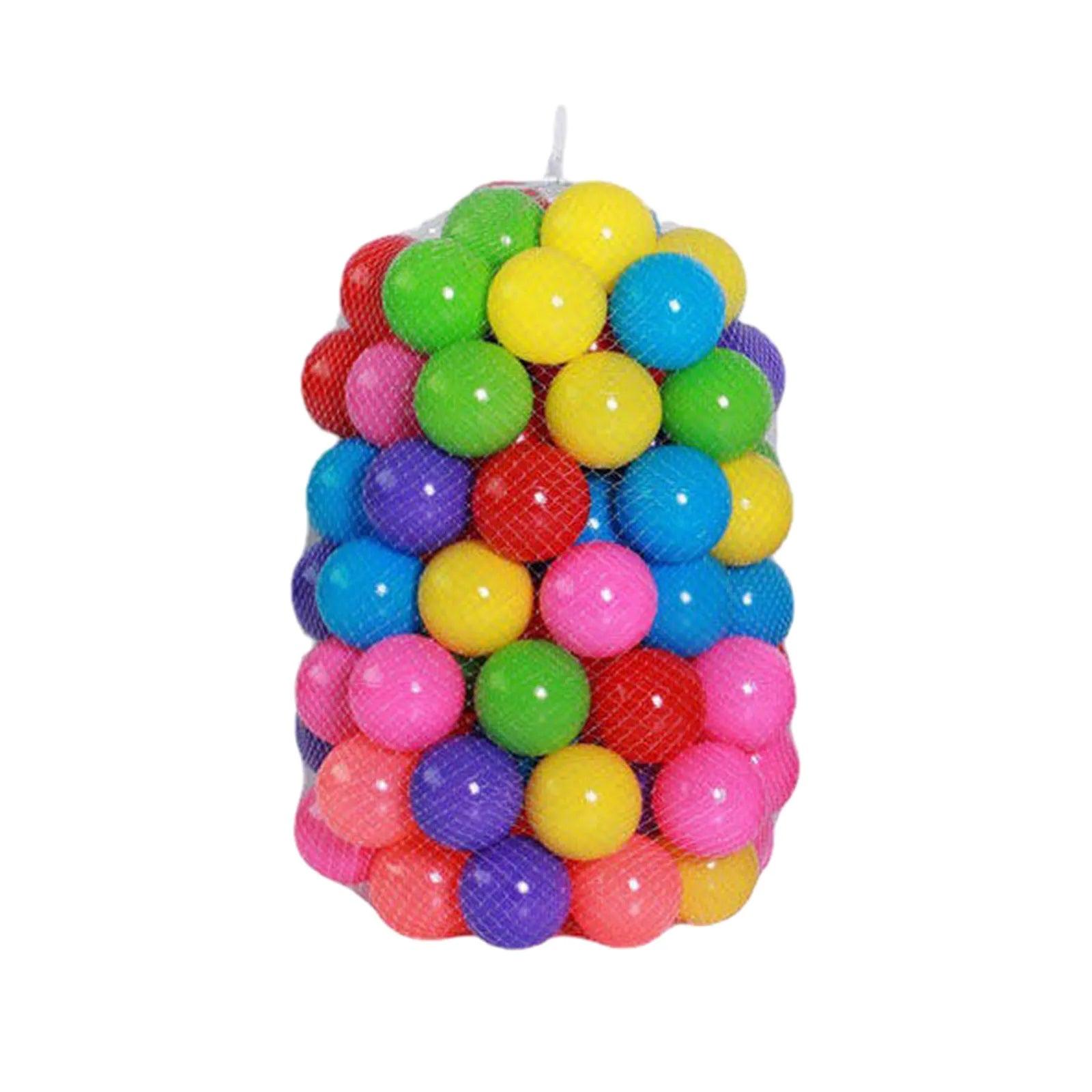 100PCS Outdoor Sport Ball Colorful Soft Water Swim Pool Ocean Wave Ball Baby Eco-Friendly Stress Air Ball Tent Toys for Children - NTKSTORE