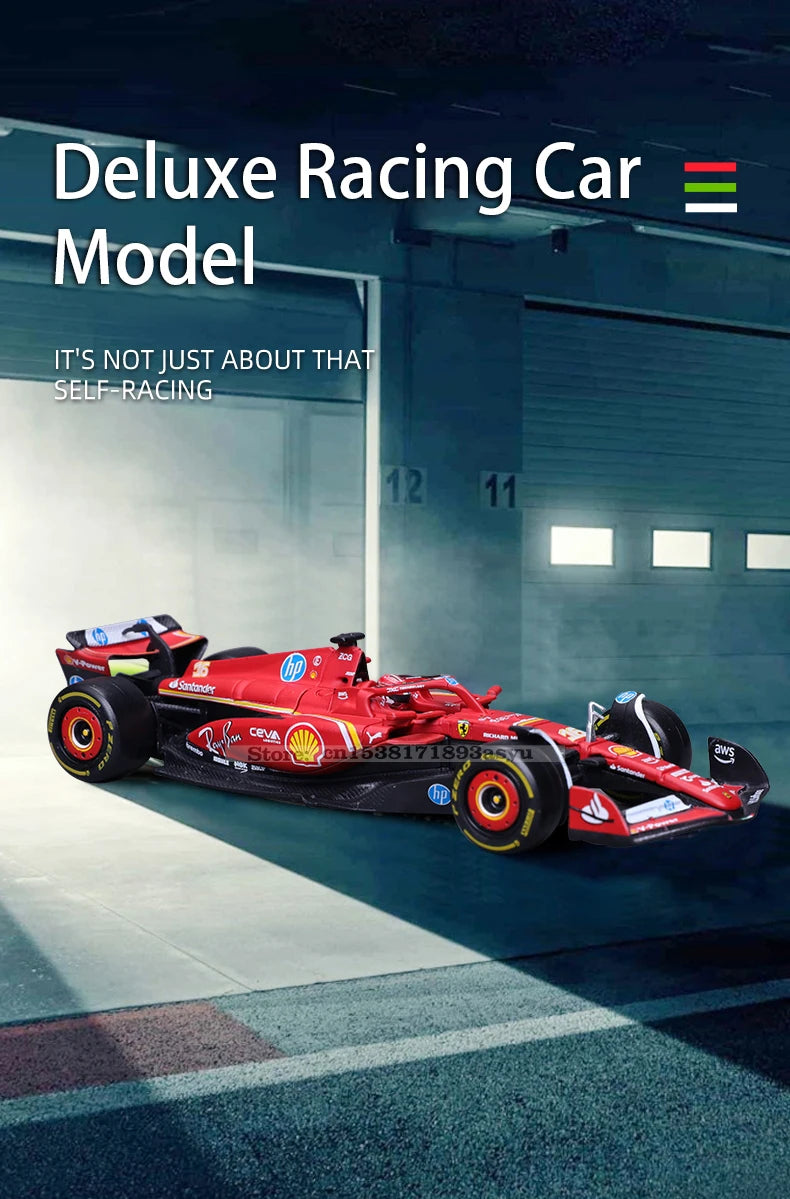 Bburago 1:43 f1 2024 Ferrari SF24 #16 lecler #55 sainz jr. legierung auto druckguss modell spielzeug sammlung erste reihenfolge