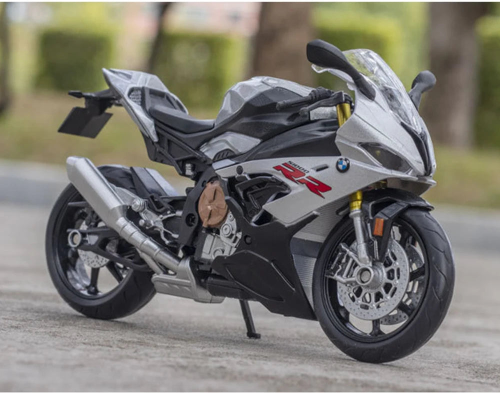 1/12 BMW S1000RR Alloy Diecast Motorcycle Model Toy Collection Hobbies Shork-Absorber Off Road Autocycle Toys Car Kid Gifts