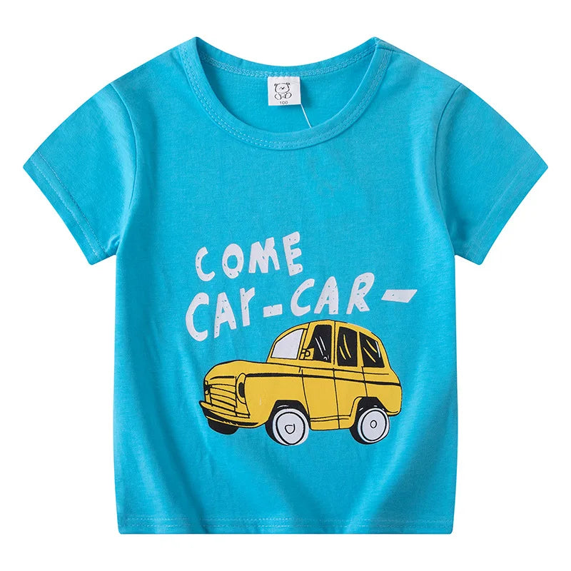 Children's Clothing Boys Girls T-Shirt Kids Clothes Cartoon Summer Tops Long Sleeve Baby Clothing Spring Cotton Ropa De Niña - NTKSTORE