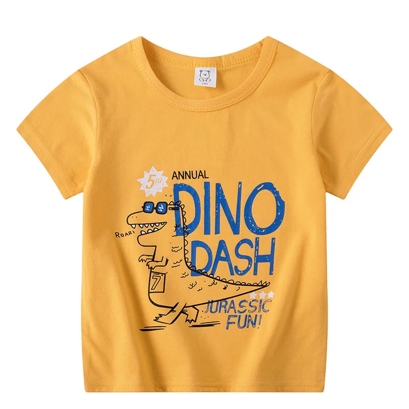 Children's Clothing Boys Girls T-Shirt Kids Clothes Cartoon Summer Tops Long Sleeve Baby Clothing Spring Cotton Ropa De Niña - NTKSTORE