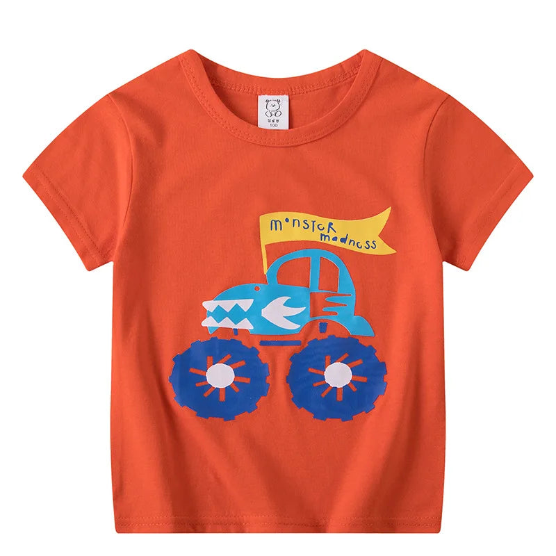 Children's Clothing Boys Girls T-Shirt Kids Clothes Cartoon Summer Tops Long Sleeve Baby Clothing Spring Cotton Ropa De Niña - NTKSTORE