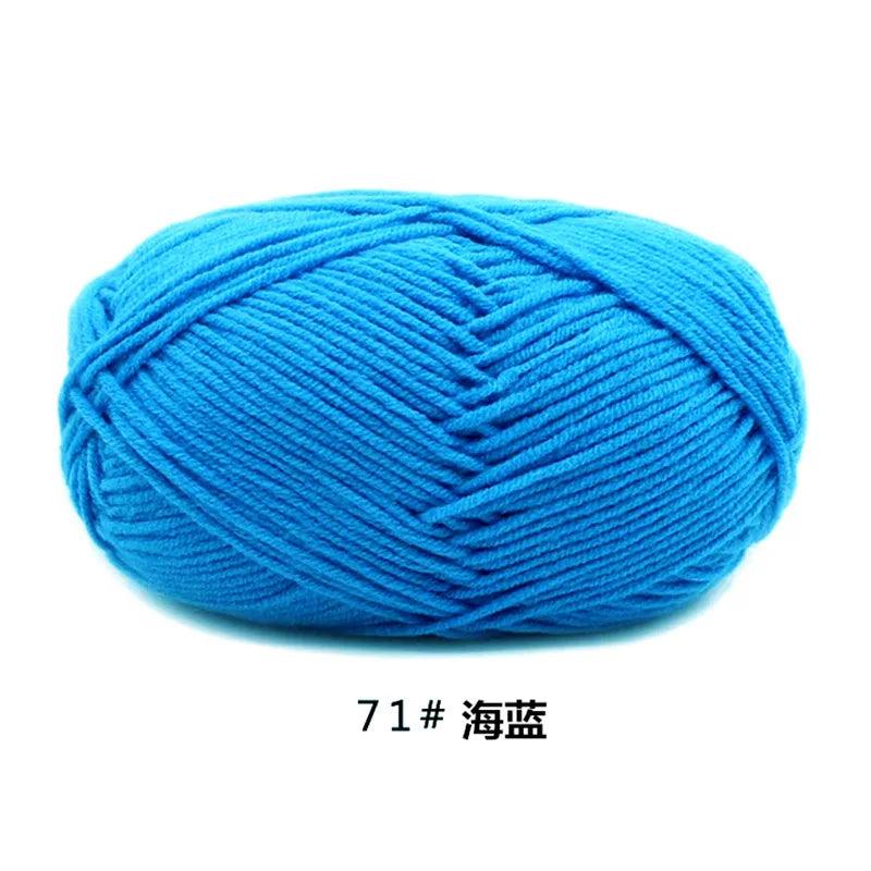 40-50g/Set 4ply Milk Cotton Knitting Yarn Needlework Dyed Lanas For Crochet Craft Sweater Hat Dolls At Low Price - NTKSTORE