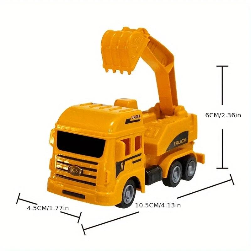 Engineering Vehicle Toys Plastic Construction Excavator Tractor Dump Fire Truck Bulldozer Models Kids Boys Mini Gifts - NTKSTORE