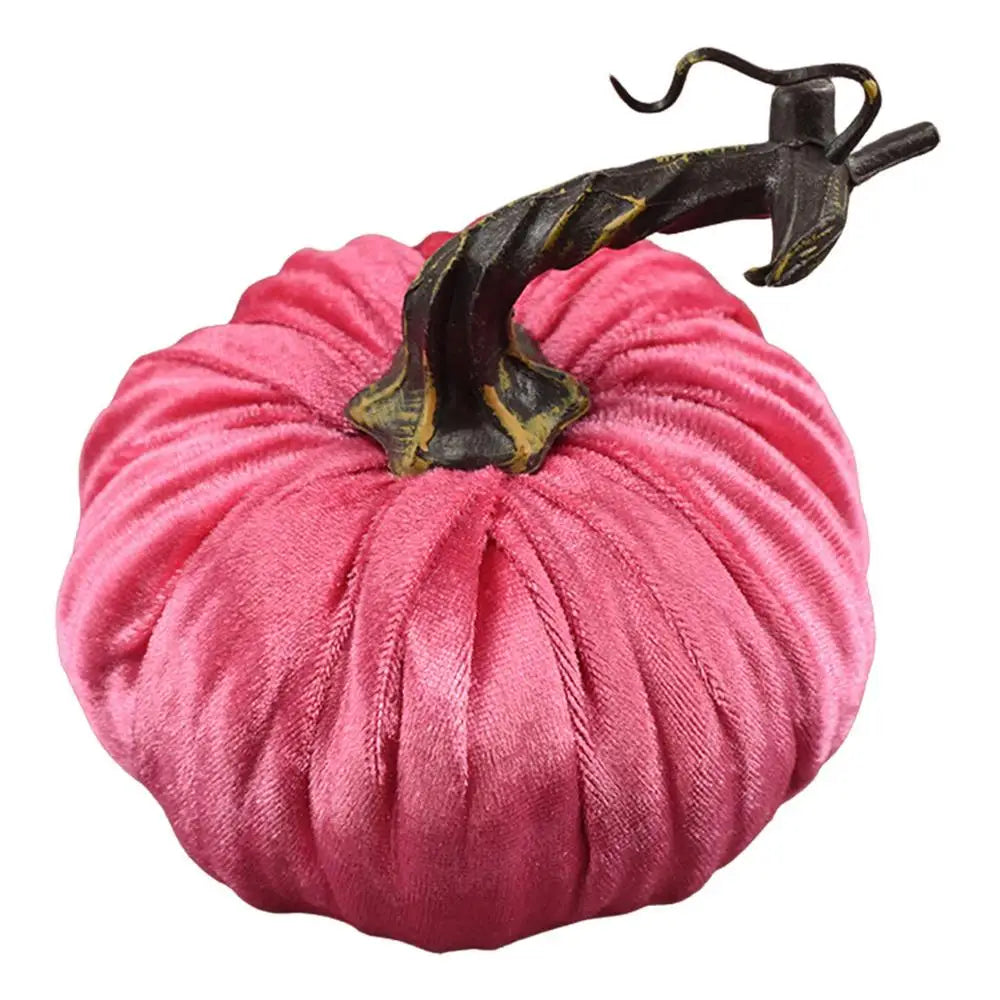 Fall Artificial Pumpkins Velvet Foam Pumpkin Thanksgiving Halloween Decoration Autumn Table Centerpiece Decorative Ornaments - NTKSTORE