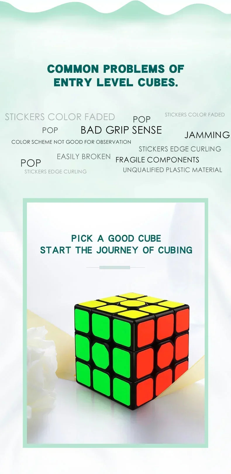 [Picube] QiYi Sailing W 3x3x3 QiHang W Speed Magic Cube Black Professional 3x3 Cube Puzzle Educational Toys For Kids Gift - NTKSTORE