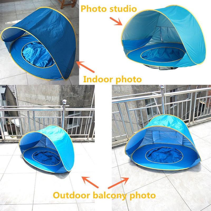 Baby Beach Tent Shade Pool UV Protection Sun Shelter Infant Outdoor Toys Swimming Pool Play House Tent Toys for Kids Children - NTKSTORE