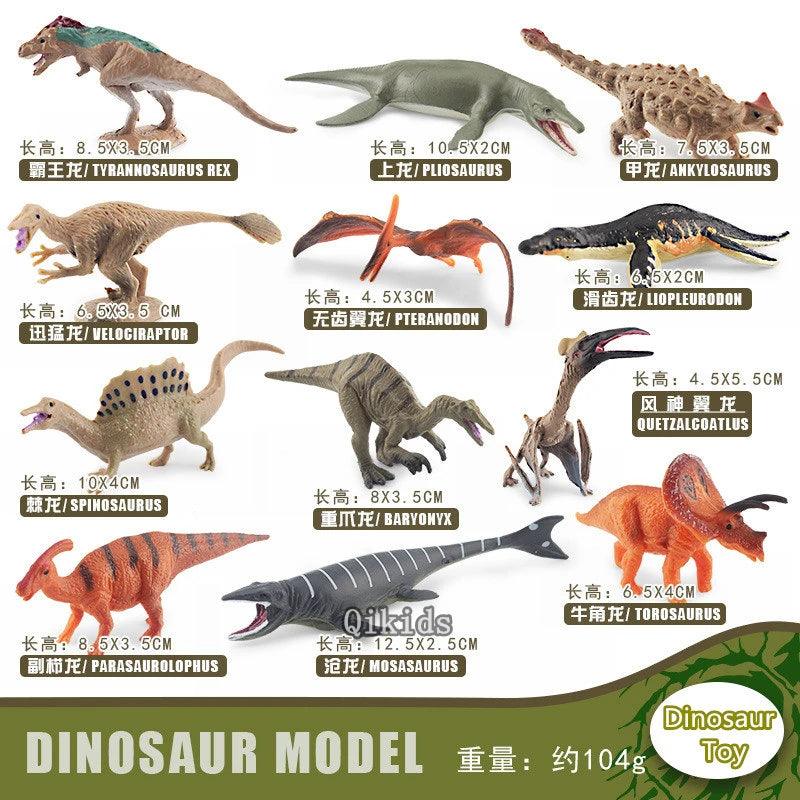 12Pcs/Set Dinosaur Educational Figurine - NTKSTORE