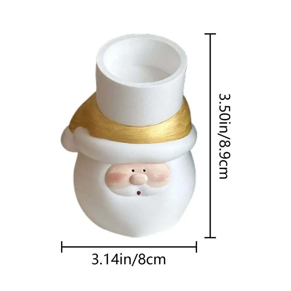 Santa Claus Tealight Holder Tealight Candle Christmas Holder Santa Claus Stand Home Seasonal Centerpiece Seasonal With 4