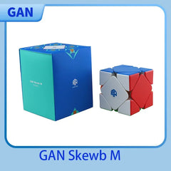 【JudyCube】GAN Skewb Magnetic (Enhanced UV Coated) Magnetic Magic Speed Cube Professional Fidget Toys GAN Skewb Cubo Magico - NTKSTORE