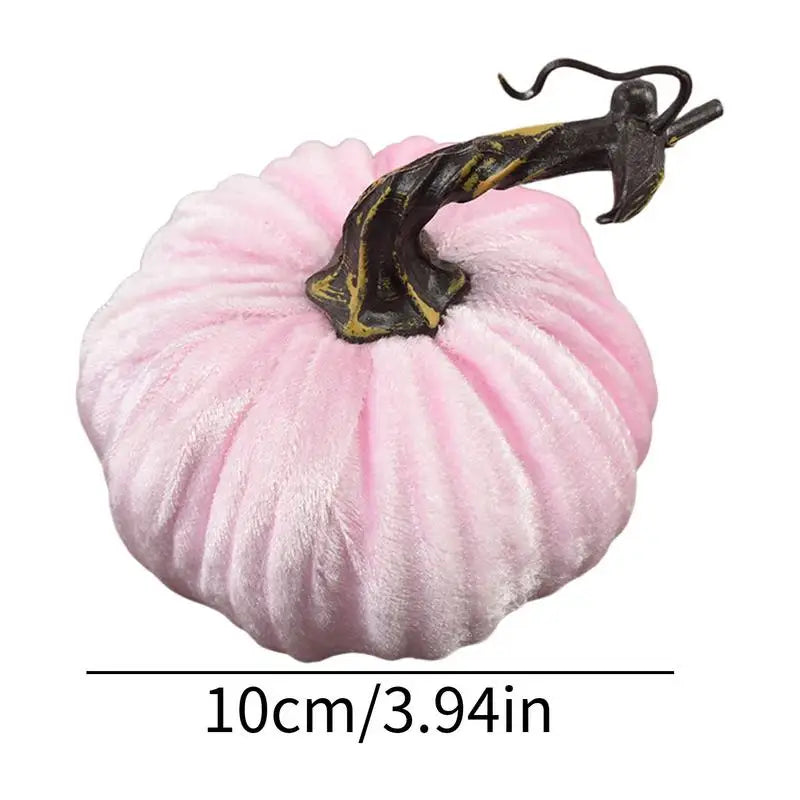 Fall Artificial Pumpkins Velvet Foam Pumpkin Thanksgiving Halloween Decoration Autumn Table Centerpiece Decorative Ornaments - NTKSTORE