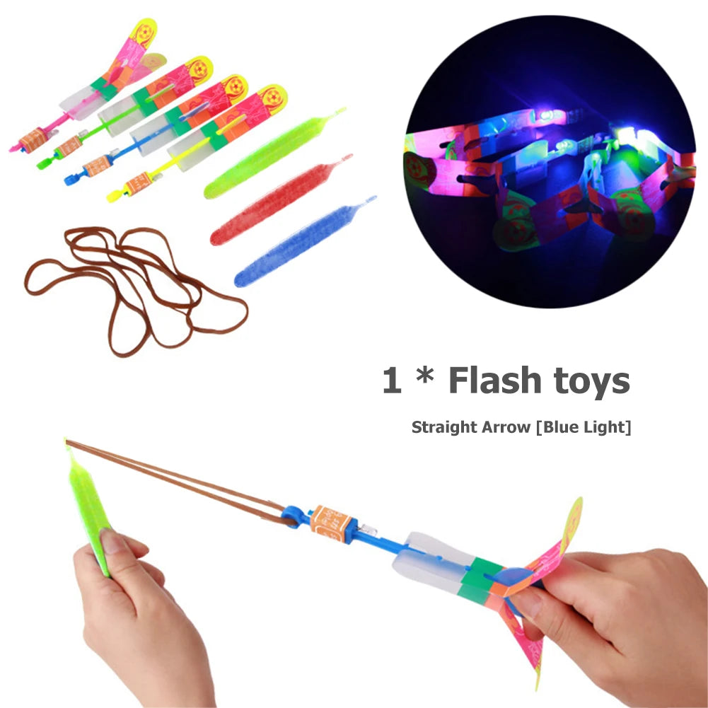 Slingshot Light LED Flying Toys pour garçons et filles, batterie 62, jeu de plein air, hélicoptère, meilleurs cadeaux - NTKSTORE