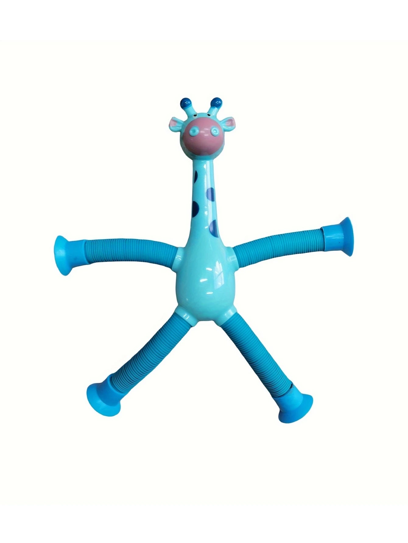 Suction cup giraffe telescopic and ever-changing luminous toy children's cartoon creative educational toy stretch telescopic