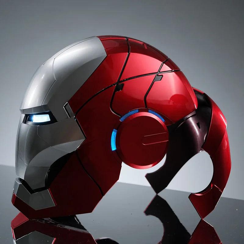 Avengers MK5 Iron Man Helmet Voice Control Helmet Electronic War Machine Open Close Jarvis Command 1:1 Cosplay IronMan Toy Gifts - NTKSTORE