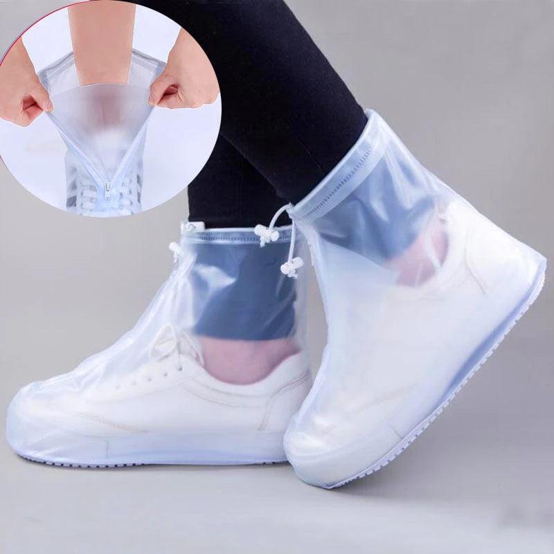 Silicone Waterproof Shoe Cover Unisex Shoes Protectors Rain Boots for Indoor Outdoor Rainy Reusable Quality non-slip shoe Cover - NTKSTORE