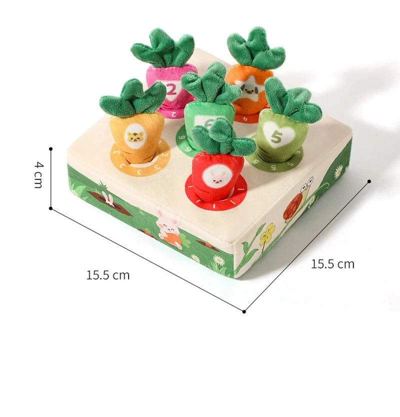 Baby Tissue Box Pull Out Radish Toys Carrot Harvest Toddler Fine Motor Skills Montessori Early Learning Educational Games Toys - NTKSTORE