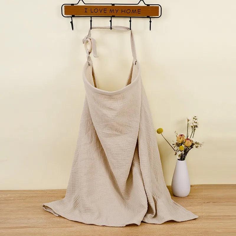 Mother Outing Breastfeeding Cover Cotton Baby Feeding Nursing Covers Adjustable Privacy Breastfeeding Apron Stroller Blanket - NTKSTORE