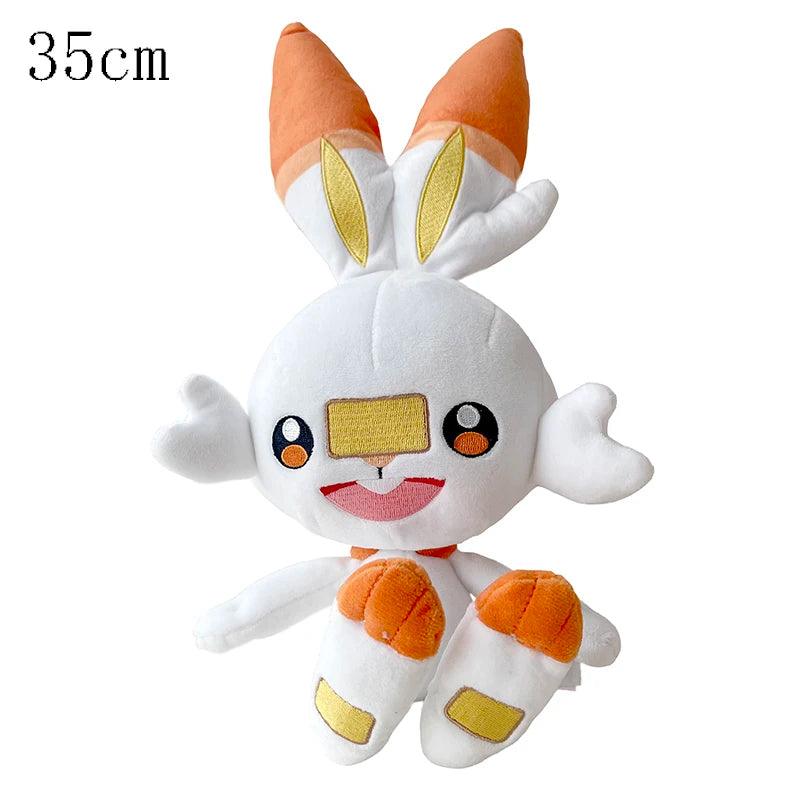 Big Size Sleeping Pokemon Scorbunny Plush Toys Raboot Stuffed Doll Yamper Sobble Plush Cinderace Plushies Xmas Gift - NTKSTORE