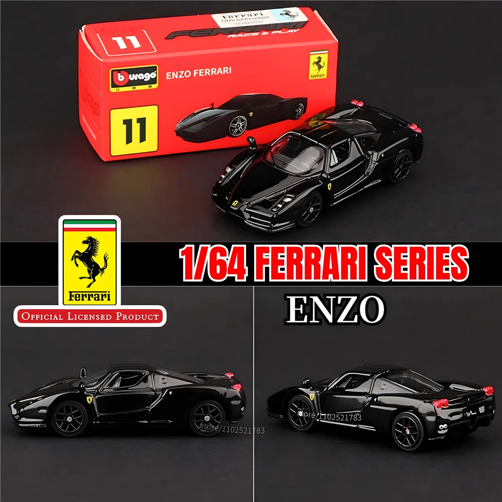 Bburago 1:64 Ferrari SF90 Stradale Replica Car Model, Scale F40 F50 458 488 Enzo Laferrari Diecast Miniature Art Kid Boy Toy - NTKSTORE