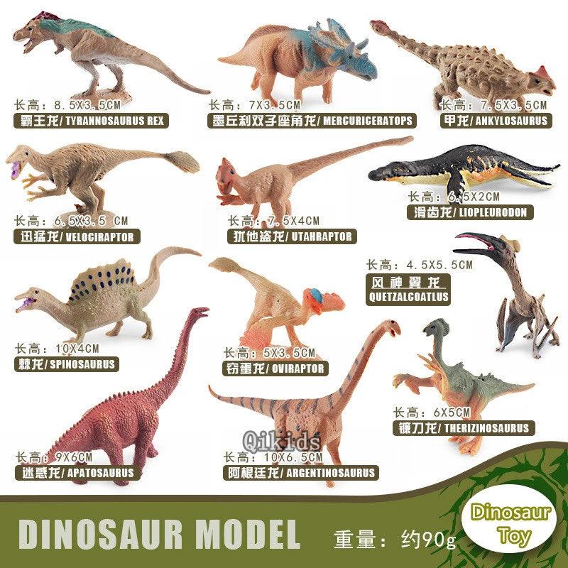 12Pcs/Set Dinosaur Educational Figurine - NTKSTORE