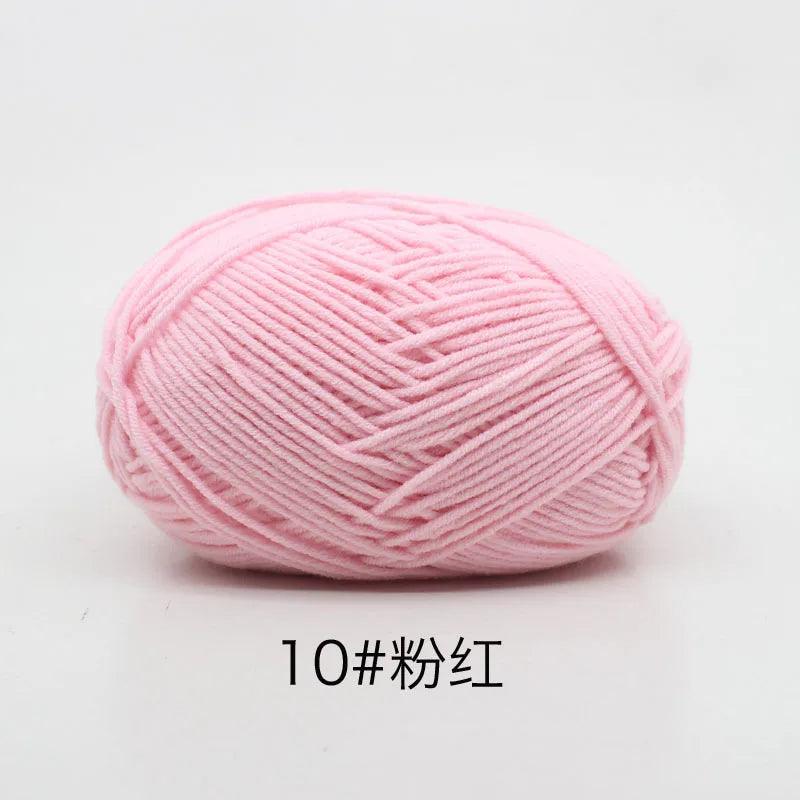 40-50g/Set 4ply Milk Cotton Knitting Yarn Needlework Dyed Lanas For Crochet Craft Sweater Hat Dolls At Low Price - NTKSTORE