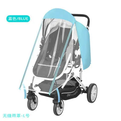 Baby Stroller Rain Cover Rain Cover Raincoat Windshield Cover Perambulator Winter Canopy - NTKSTORE