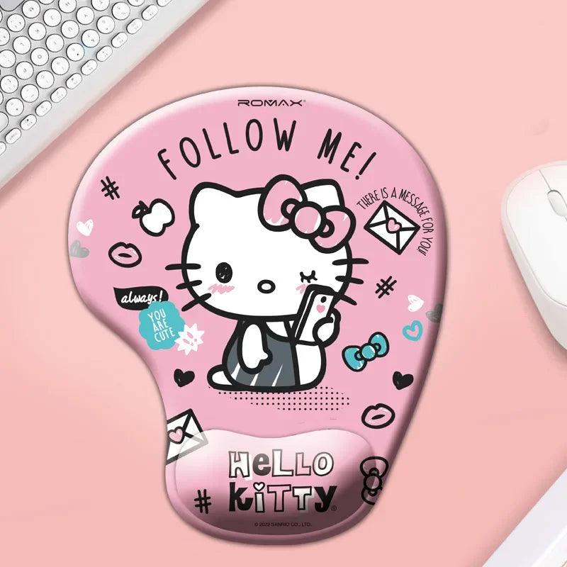 Sanrio Hello Kitty Cute Mouse Pad with Wrist Protection Ergonomic Gaming Desktop Mouse Pad For Mouse Pc Laptop - NTKSTORE