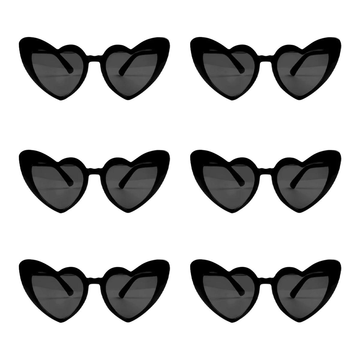 Heart Shaped Sunglasses for Women Retro Cat Eye Sunglasses Wedding Engagement Decoration Shopping Traveling Party Accessories - NTKSTORE