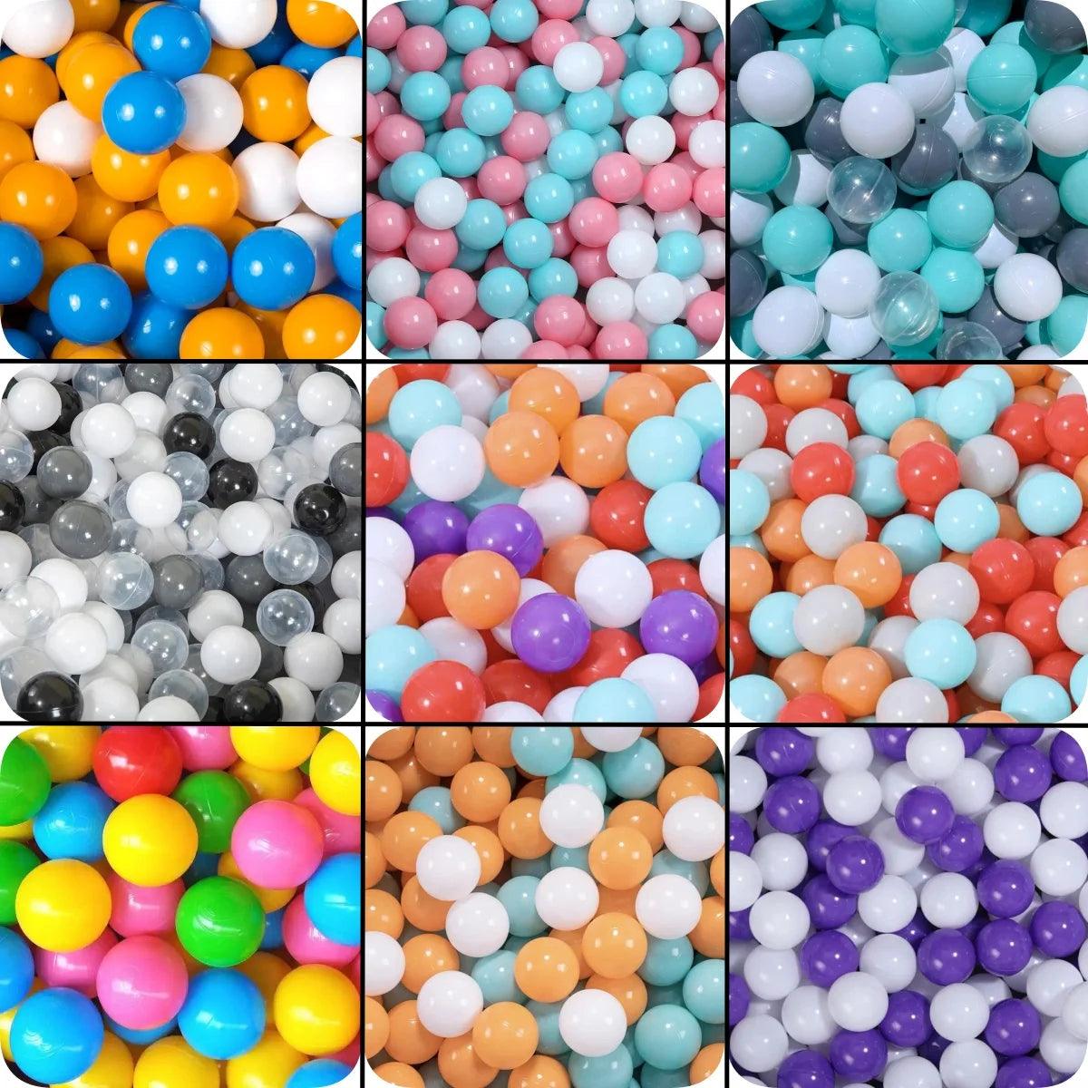 New Outdoor Sport Ball Eco-Friendly Water Pool Ocean Wave Ball 50pcs 5.5cm Stress Air Ball Funny Toys for Children Kid Ballenbak - NTKSTORE