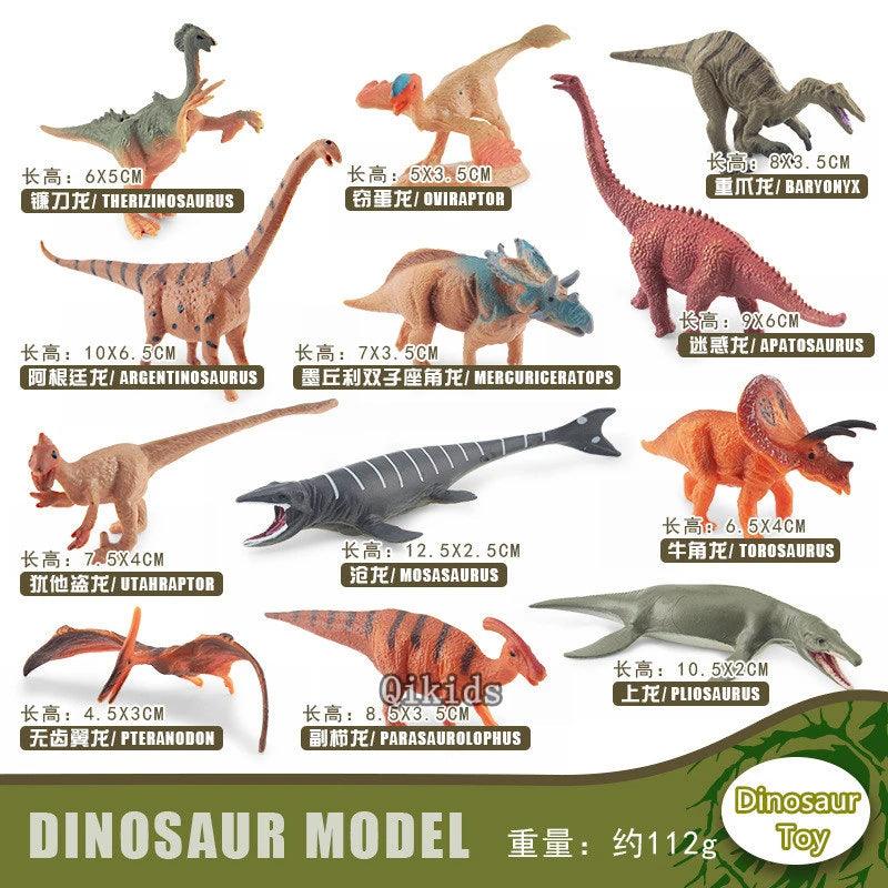 12Pcs/Set Dinosaur Educational Figurine - NTKSTORE