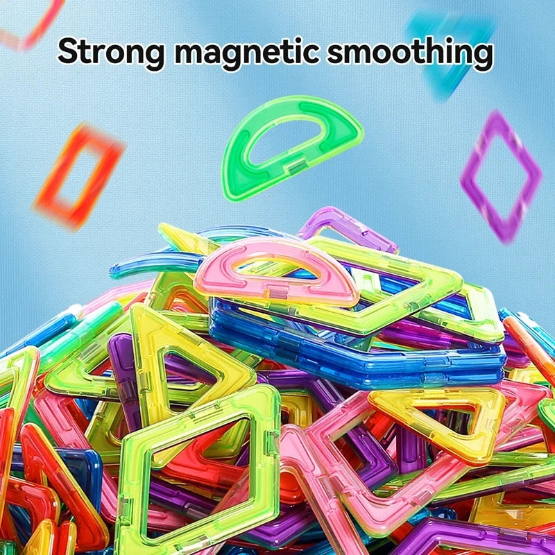 Magnets Toys for Kids 30-168pcs Medium Size Magnetic Blocks Magnetic Constructor Designer Set Educational Toys for Children