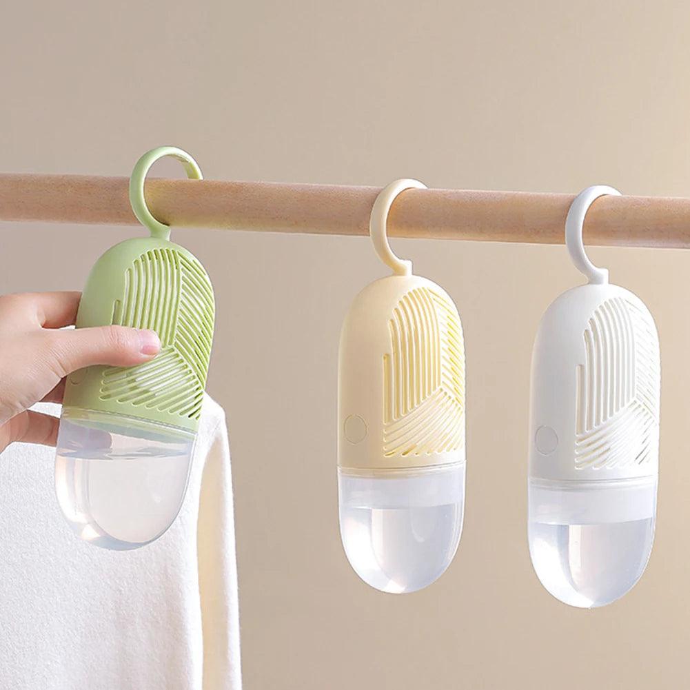 Clothes Dehumidification Box Reusable Hanging Dehumidifier Packs Anti-Mold with Water Collector&Hook for Wardrobe Closet Cabinet - NTKSTORE