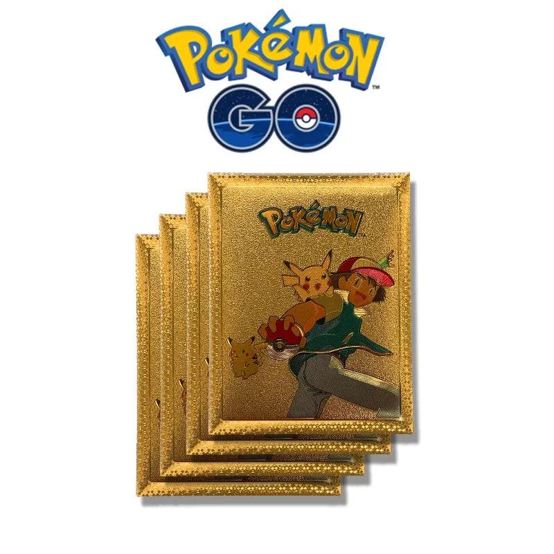 10Pcs Pokemon Cards German Spanish French English Vmax GX Color Energy Card Pikachu Rare Collection Battle Trainer Boys Gift - NTKSTORE